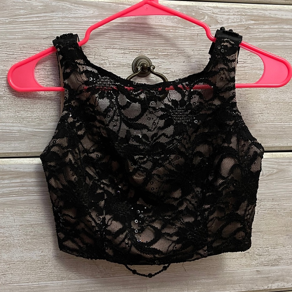 Two piece black wedding/prom dress